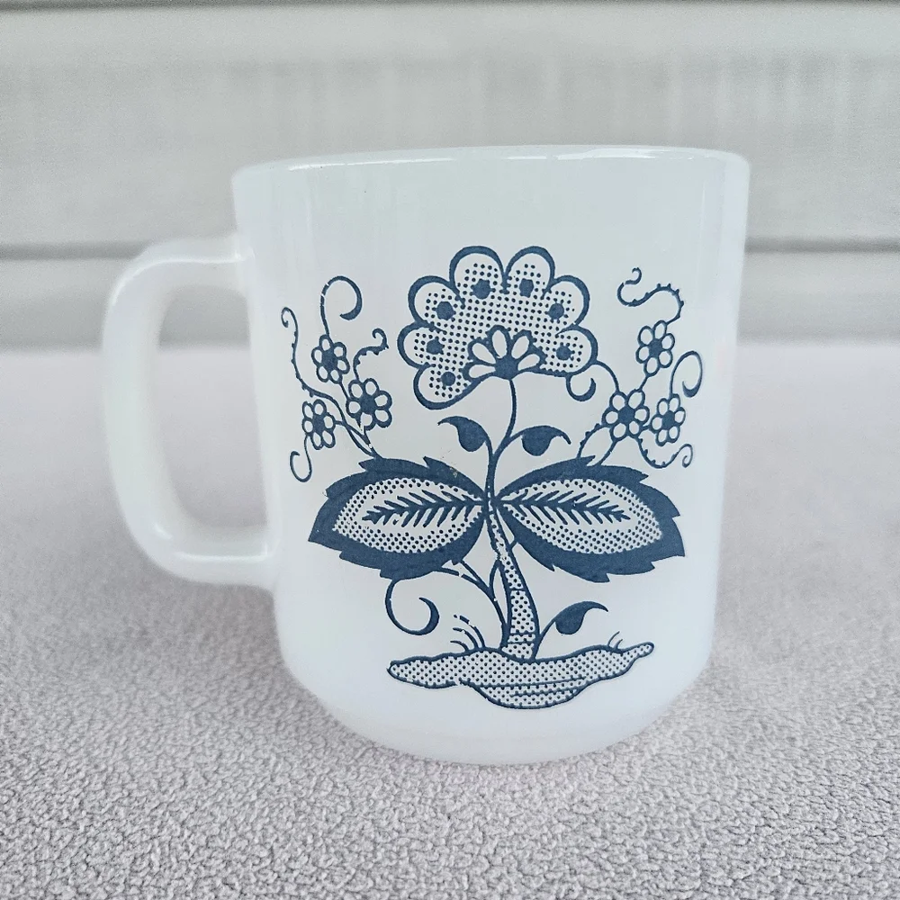Glasbake milk glass